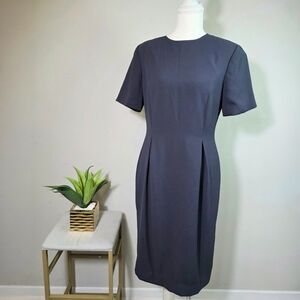 Worthington Women’s Black Sheath Dress Short Sleeve Size 6 Classic Work Dress